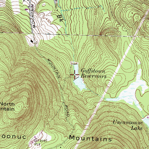 Topographic Map of Upper Reservoir Dam, NH