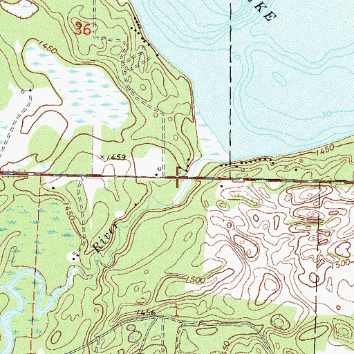 Topographic Map of Potato Lake, MN