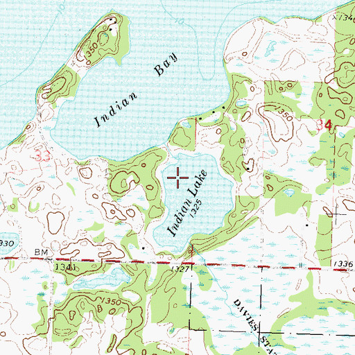 Topographic Map of Dead Lake East Dam, MN