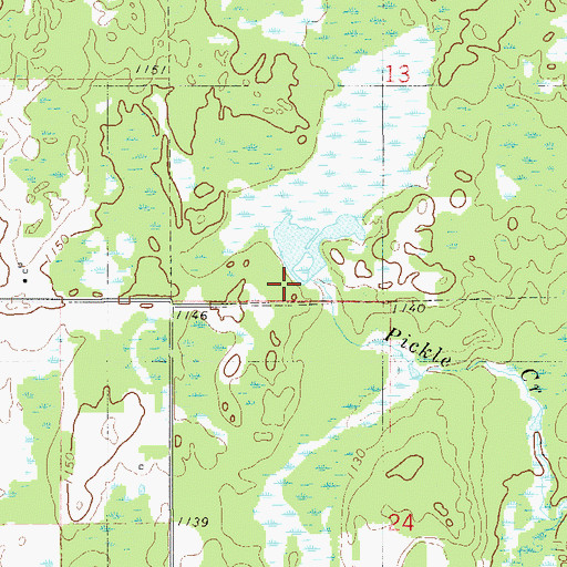 Topographic Map of Scott Dixon Pond, MN