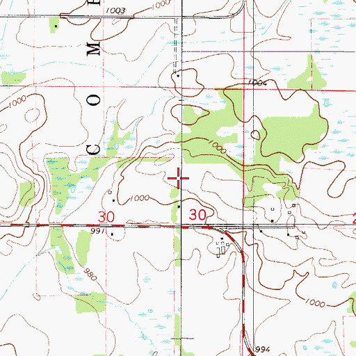 Topographic Map of Gust Herwigs Fish Pond, MN