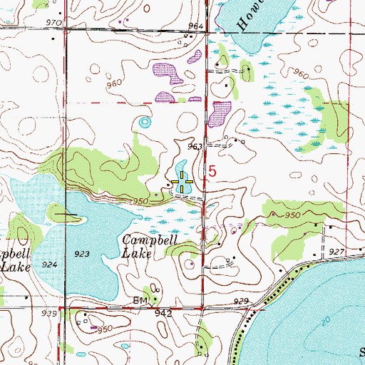 Topographic Map of Jim Vallez Fish Pond Dam, MN