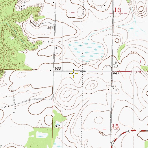 Topographic Map of Theis-Bendzick Pond Dam, MN