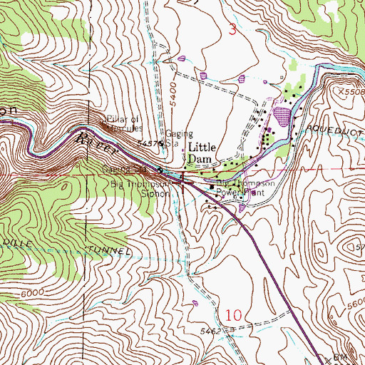 Topographic Map of Big Thompson Canyon, CO