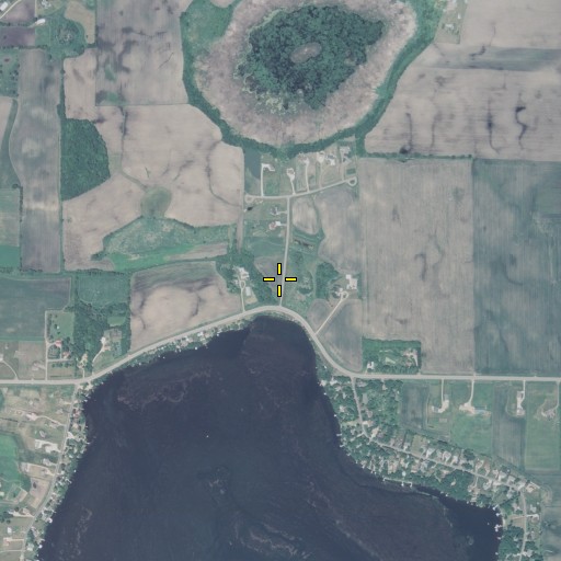 Aerial/Satellite Image of Cedar Lake Dam, MN