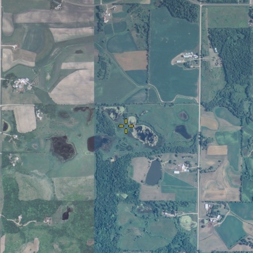 Aerial/Satellite Image of Doctor John Komarek Dam, MN