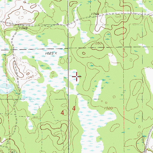 Topographic Map of Irons Pool Dam, MN