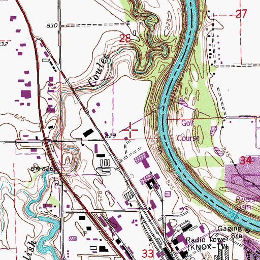 Topographic Map of East Grandforks Dam, MN