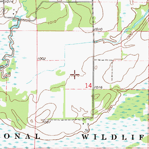Topographic Map of Fox Pond, MN