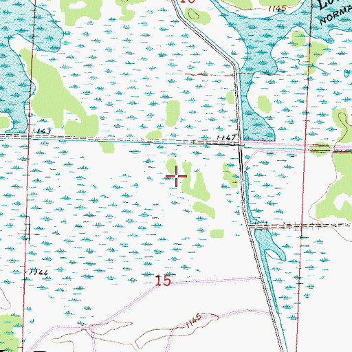 Topographic Map of Pool Twenty Dam, MN
