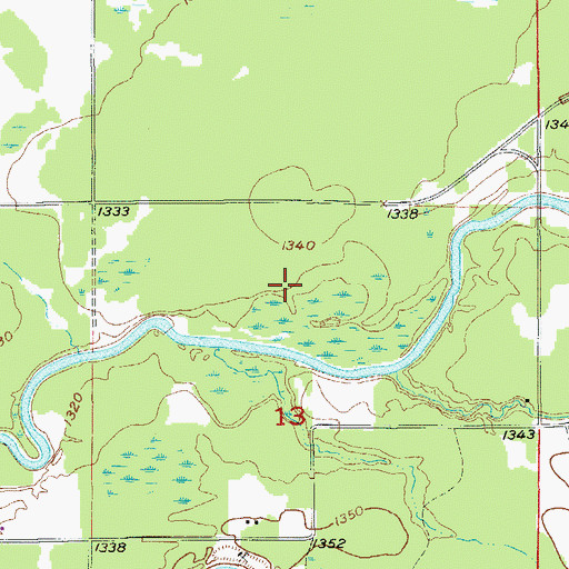 Topographic Map of Stephen Slimak Wildlife Pond Dam, MN