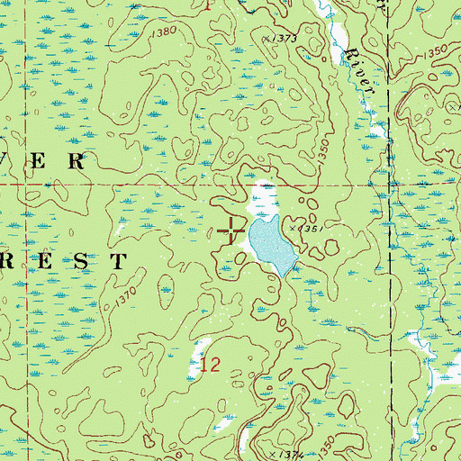 Topographic Map of Little Hill Wildlife Impoundment Dam, MN