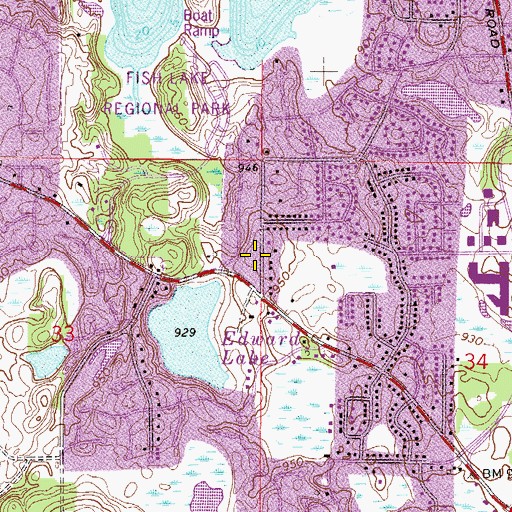 Topographic Map of Pomerleau Lake, MN
