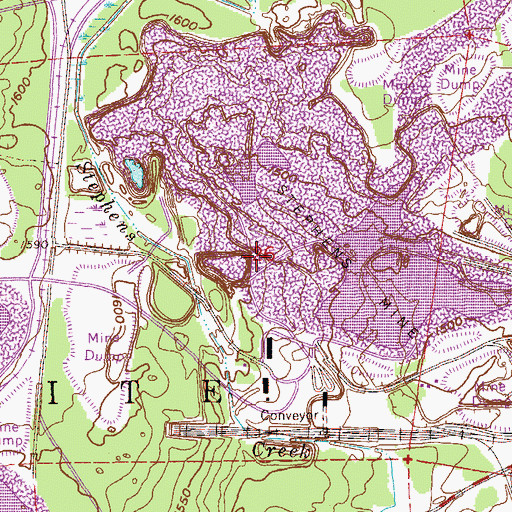 Topographic Map of West Stephens Settling Dike, MN