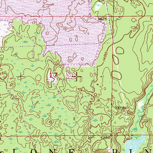 Topographic Map of Butler Taconite Initial Tails BA, MN
