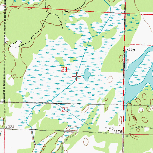 Topographic Map of Huntersville Impoundment Munber 3 Dam, MN