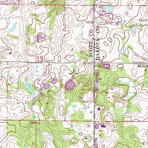 Topographic Map of Hilgenberg Pond Dam, MN