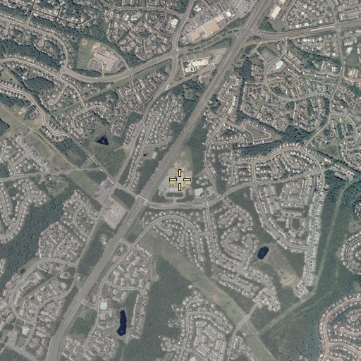 Aerial/Satellite Image of Centreville Elementary School, VA