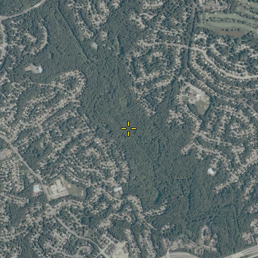Aerial/Satellite Image of Pohick Creek Stream Valley Park, VA