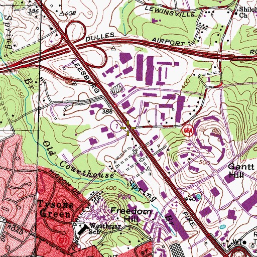 Topographic Map of Ash Grove, VA