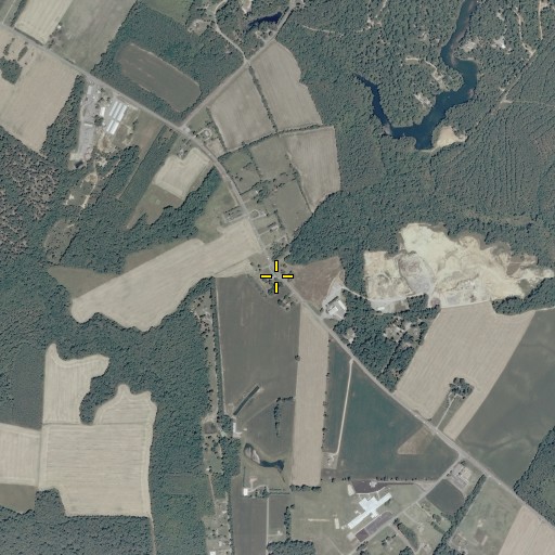 Aerial/Satellite Image of White Marsh Church, VA