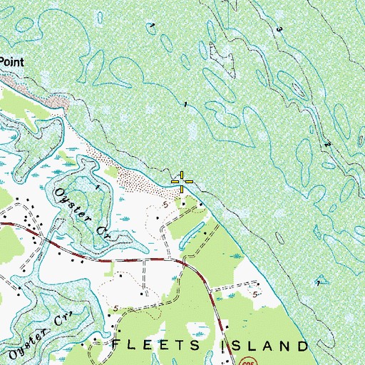 Topographic Map of Antepoison Point, VA