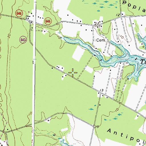 Topographic Map of Living Hope School (historical), VA