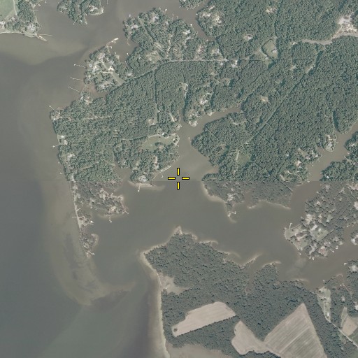 Aerial/Satellite Image of Western Branch Taylors Creek, VA