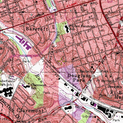 Topographic Map of Deuterman Family Graveyard, VA