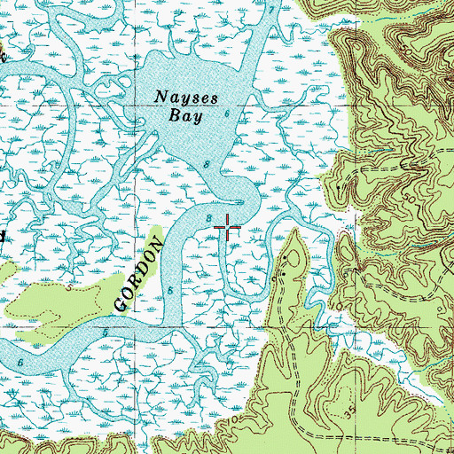 Topographic Map of Pine Woods Creek, VA