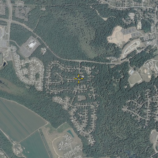 Aerial/Satellite Image of Saint Georges Hundred, VA
