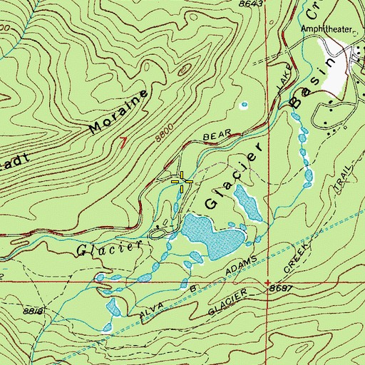 Topographic Map of Boulder Brook, CO