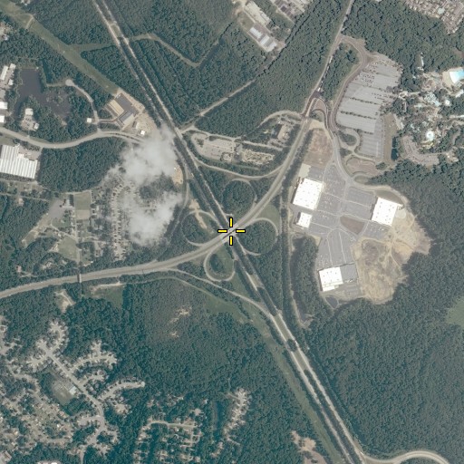 Aerial/Satellite Image of Interchange 242, VA