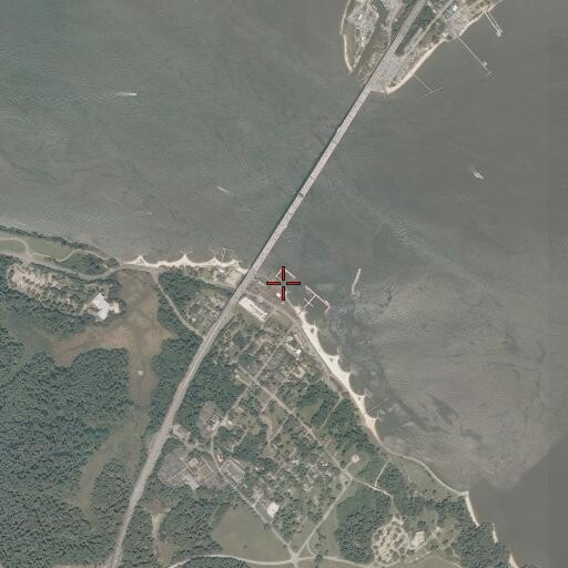 Aerial/Satellite Image of Yorktown Beach, VA