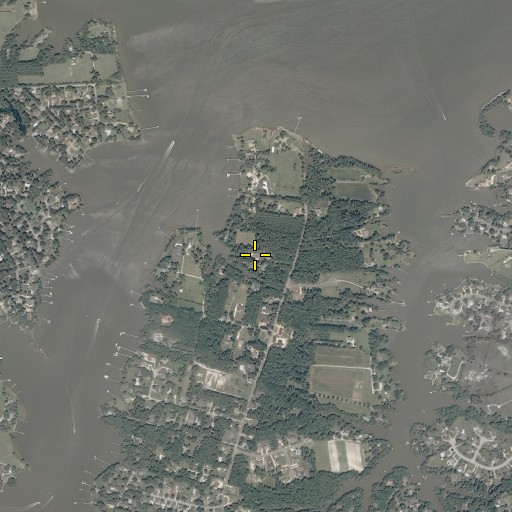 Aerial/Satellite Image of Hopkins Cemetery, VA