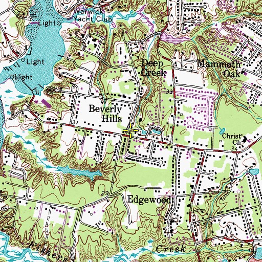 Topographic Map of Union Chapel, VA