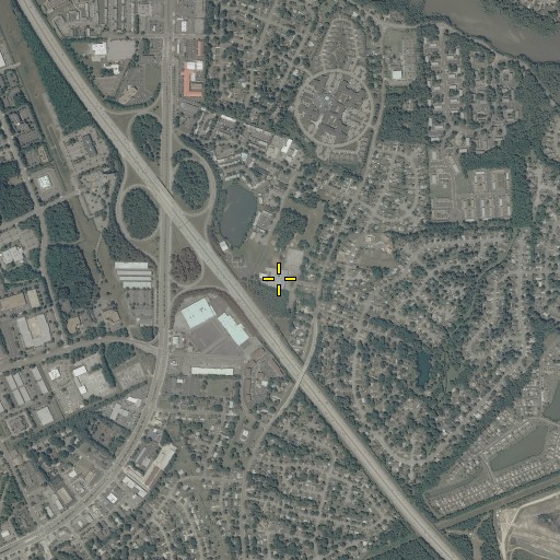 Aerial/Satellite Image of Saunders Elementary School, VA