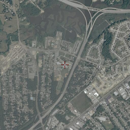 Aerial/Satellite Image of Hampton High School, VA