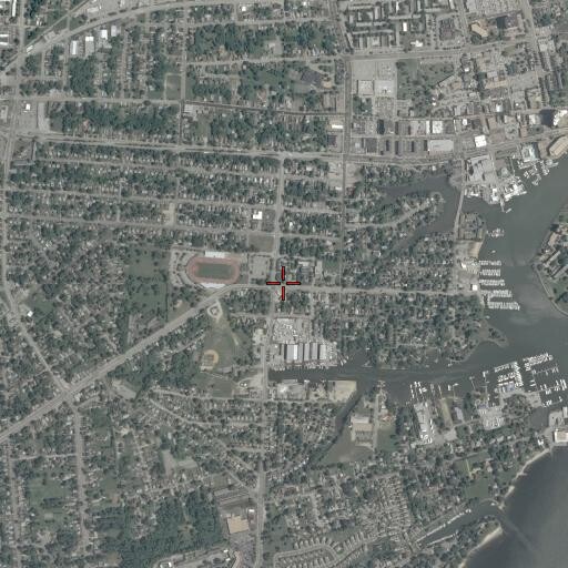 Aerial/Satellite Image of Charles H Taylor Memorial Library (historical), VA