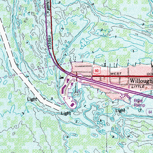 Topographic Map of Interchange 272, VA
