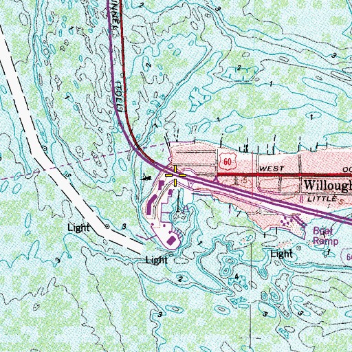 Topographic Map of Interchange 272, VA