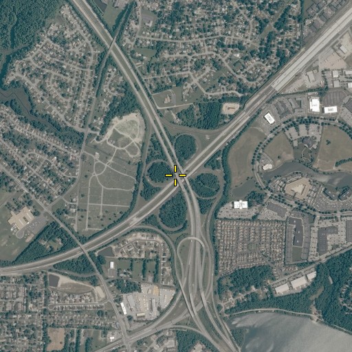 Aerial/Satellite Image of Interchange 291, VA