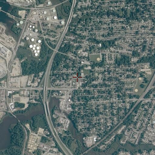 Aerial/Satellite Image of Portlock Post Office, VA