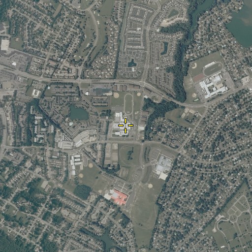 Aerial/Satellite Image of Bayside Middle School, VA