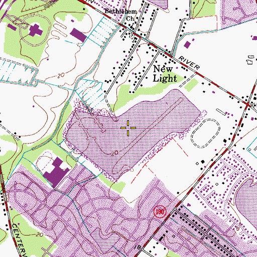Topographic Map of Lake James, VA