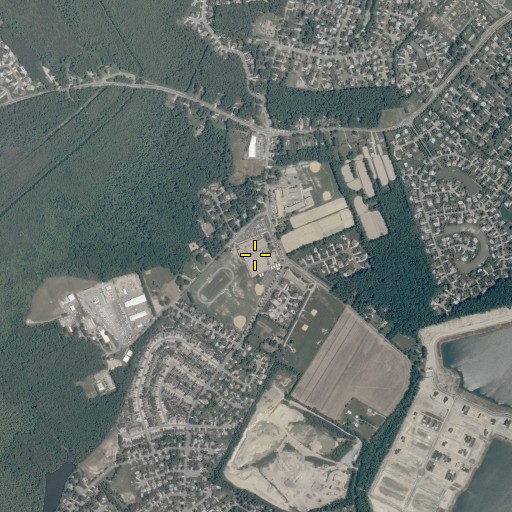 Aerial/Satellite Image of Princess Anne Middle School, VA