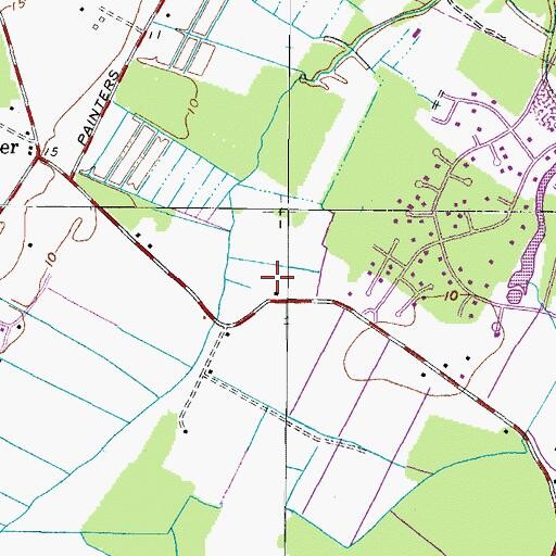 Topographic Map of Red Mill Elementary School, VA