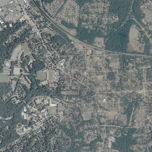 Aerial/Satellite Image of Williamsburg Baptist Church, VA