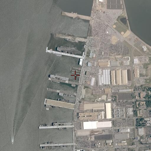 Aerial/Satellite Image of Pier D, VA