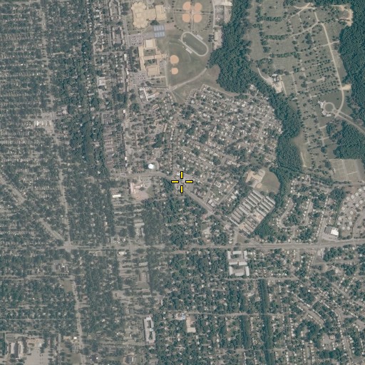 Aerial/Satellite Image of New Friendship Disciples of Christ Church, VA